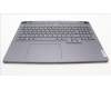 Lenovo 5CB1L56037 C-Abdeckung mit Tastatur, Tschechisch/Slowakisch, sturmgrau, Hintergrundbeleuchtung, GB