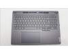 Lenovo 5CB1L68953 C-Abdeckung mit Tastatur, Portugiesisch, Sturmgrau, Hintergrundbeleuchtung, Fingerabdruck