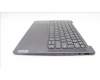 Lenovo 5CB1L80277 C-Cover with keyboard, US English Euro, Storm Grey, US