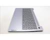 Lenovo 5CB1L88264 C-Abdeckung mit Tastatur, Bulgarisch, arktisgrau, Hintergrundbeleuchtung, Fingerabdruck, GB