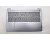 Lenovo 5CB1L88267 C-Cover with keyboard, US English Euro, Arctic Grey, Backlight, Fingerprint, US