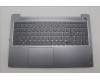Lenovo 5CB1L99494 C-Cover with keyboard, Portuguese, Arctic Grey, Backlight, Fingerprint, UK