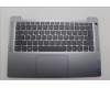 Lenovo 5CB1M46365 C-Cover with keyboard, Italian, Arctic Grey, Fingerprint, UK