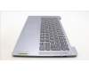 Lenovo 5CB1M46414 C-Cover with keyboard, Belgian, Arctic Grey, Non-Fingerprint, UK