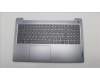 Lenovo 5CB1M46854 C-Cover with keyboard, German, Arctic Grey, Backlight, Fingerprint, UK