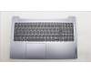 Lenovo 5CB1M47084 C-Cover with keyboard, Hebrew, Arctic Grey, Non-Backlight, US