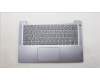 Lenovo 5CB1M47824 C-Cover with keyboard, French, Arctic Grey, Fingerprint, US