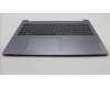 Lenovo 5CB1M48059 C-Cover with keyboard, German, Arctic Grey, Non-Backlight, Non-Fingerprint, UK