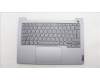 Lenovo 5CB1M48340 C-Cover with keyboard, Italian, Arctic Grey, Backlight, UK