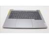 Lenovo 5CB1M48357 C-Cover with keyboard, Belgian, Arctic Grey, Non-Backlight, UK