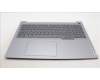 Lenovo 5CB1M48407 C-Cover with keyboard, Italian, Arctic Grey, Backlight, UK