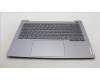 Lenovo 5CB1M48469 C-Cover with keyboard, German, Arctic Grey, Backlight, UK