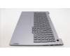 Lenovo 5CB1M48543 C-Cover with keyboard, Spanish, Arctic Grey, Backlight, UK