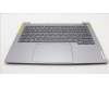 Lenovo 5CB1M70301 C-Cover with keyboard, Danish, Arctic Grey, Backlight, UK