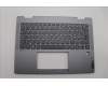 Lenovo 5CB1N61344 C-Cover with keyboard, Nordic, Luna Grey, w/Grey Keycaps, UK