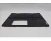 Lenovo 5CB1N61435 C-Cover with keyboard, Spanish, Eclipse Black, White Backlight, UK