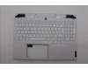 Lenovo 5CB1N62141 C-Cover with keyboard, Portuguese, White, RGB Backlight, UK