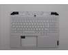 Lenovo 5CB1N62151 C-Cover with keyboard, German, White, RGB Backlight, UK