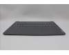 Lenovo 5CB1N62229 C-Cover with keyboard,German,Luna Grey,w/puresight pro logo