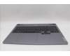 Lenovo 5CB1N84657 C-Cover with keyboard, Spanish, Luna Grey, Backlight, UK