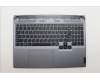 Lenovo 5CB1N84683 C-Cover with keyboard, Arabic, Luna Grey, RGB Backlight, US