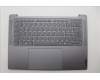 Lenovo 5CB1N90794 C-Cover with keyboard, Nordic, Luna Grey, UK