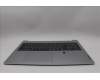 Lenovo 5CB1N90981 C-Cover with keyboard, Portuguese, Cloud Grey, Backlight, Fingerprint, UK