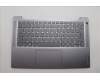 Lenovo 5CB1N94794 C-Cover with keyboard, German, Arctic Grey, Backlight, UK
