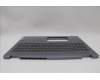 Lenovo 5CB1N95075 C-Cover with keyboard, French, Luna Grey, Fingerprint, US