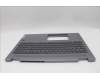 Lenovo 5CB1N95086 C-Cover with keyboard, Slovenian, Luna Grey, Fingerprint, UK