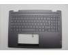 Lenovo 5CB1N95140 C-Cover with keyboard, Nordic, Storm Grey, FingerPrint, UK