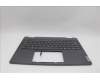 Lenovo 5CB1N97633 C-Cover with keyboard, Belgian, Storm Grey, FingerPrint, UK