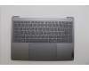 Lenovo 5CB1P00332 C-Cover with keyboard, Slovenian, Luna Grey, UK