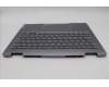 Lenovo 5CB1P00580 C-Cover with keyboard, Hungarian, Luna Grey, Backlight, UK
