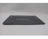 Lenovo 5CB1P00584 C-Cover with keyboard, Nordic, Luna Grey, Backlight, UK