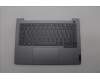 Lenovo 5CB1P01119 C-Cover with keyboard, Belgian, Arctic Grey, Backlight, UK