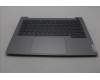 Lenovo 5CB1P01119 C-Cover with keyboard, Belgian, Arctic Grey, Backlight, UK