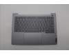 Lenovo 5CB1P01129 C-Cover with keyboard, Greek, Arctic Grey, Backlight, US