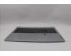 Lenovo 5CB1P33460 C-Cover with keyboard, German, Cloud Grey, Backlight, FingerPrint, UK