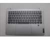 Lenovo 5CB1P48976 C-Cover with keyboard, Hebrew, Cloud Grey, Backlight, Fingerprint, US
