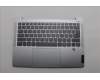 Lenovo 5CB1P48991 C-Cover with keyboard, Belgian, Cloud Grey, Backlight, FingerPrint, UK