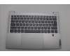 Lenovo 5CB1P48994 C-Cover with keyboard, Switzerland, Cloud Grey, Backlight, FingerPrint, UK