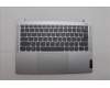 Lenovo 5CB1P49009 C-Cover with keyboard, Ukraine, Cloud Grey, Backlight, Non-FingerPrint, US