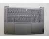 Lenovo 5CB1P53806 C-Cover with keyboard, English, Luna Grey, Puresight Logo, US