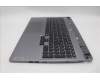 Lenovo 5CB1P55216 C-Cover with keyboard, UK English, Luna Grey, Backlight, UK