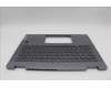 Lenovo 5CB1P73950 C-Cover with keyboard, UK English, Luna Grey, FingerPrint, UK