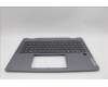 Lenovo 5CB1P74338 C-Cover with keyboard, French, Luna Grey, FingerPrint, US