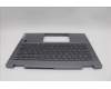Lenovo 5CB1P74338 C-Cover with keyboard, French, Luna Grey, FingerPrint, US