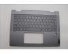 Lenovo 5CB1P74339 C-Cover with keyboard,German,Luna Grey,Fingerprint