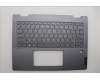 Lenovo 5CB1P74340 C-Cover with keyboard, Arabic, Luna Grey, FingerPrint, US